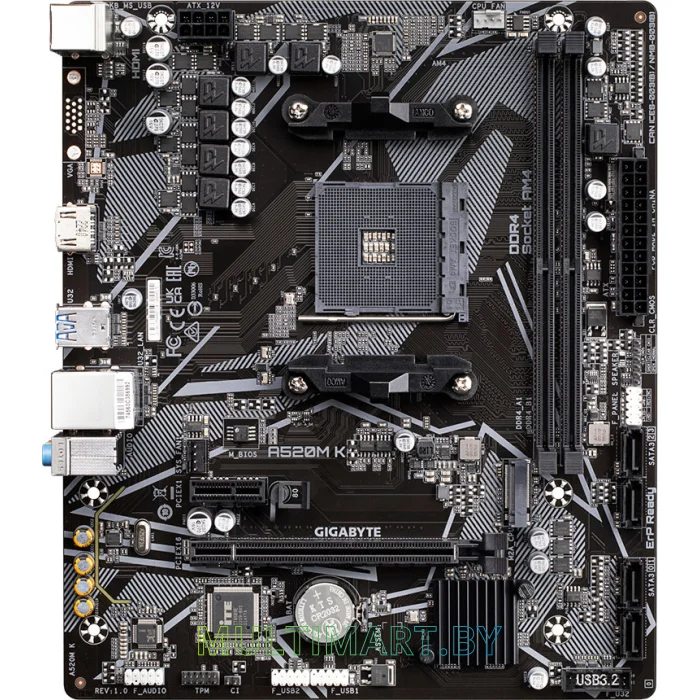 Материнская плата Gigabyte A520M K (rev. 1.0)